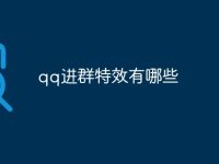 qq进群特效有哪些-路由网