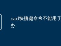 cad快捷键命令不能用了怎么办-路由网