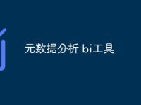 元数据分析 bi工具-路由网