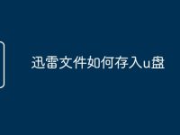 迅雷文件如何存入u盘-路由网