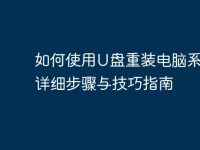 如何使用U盘重装电脑系统:详细步骤与技巧指南-路由网