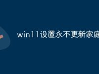 win11设置永不更新家庭版-路由网