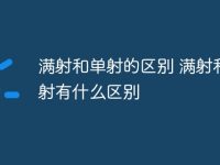 满射和单射的区别 满射和单射有什么区别-路由网