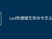 cad快捷键无效命令怎么办-路由网