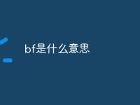bf是什么意思-路由网
