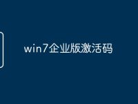 win7企业版激活码-路由网