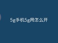 5g手机5g网怎么开-路由网