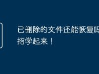 已删除的文件还能恢复吗？7招学起来！-路由网