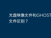光盘映像文件和GHOST映像文件区别？-路由网