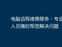 电脑远程维修服务，专业技术人员随时帮您解决问题-路由网