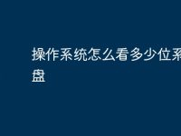 操作系统怎么看多少位系统u盘-路由网