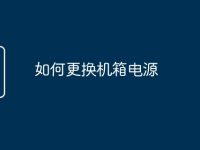如何更换机箱电源-路由网