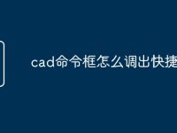 cad命令框怎么调出快捷键-路由网