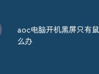 aoc电脑开机黑屏只有鼠标怎么办-路由网