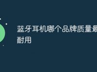 蓝牙耳机哪个品牌质量最好最耐用-路由网