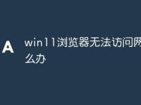 win11浏览器无法访问网页怎么办-路由网