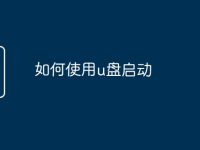 如何使用u盘启动-路由网
