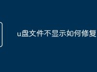 u盘文件不显示如何修复-路由网