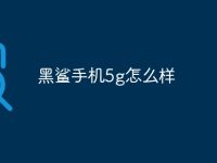 黑鲨手机5g怎么样-路由网