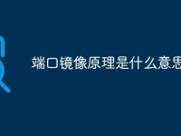 端口镜像原理是什么意思-路由网