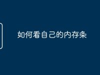 如何看自己的内存条-路由网