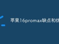 苹果16promax缺点和优点-路由网