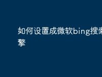 如何设置成微软bing搜索引擎-路由网