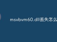 msvbvm60.dll丢失怎么修复-路由网