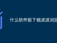 什么软件能下载波波浏览器-路由网
