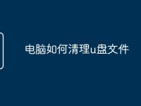 电脑如何清理u盘文件-路由网