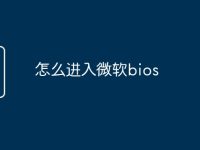 怎么进入微软bios-路由网