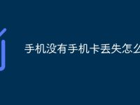 手机没有手机卡丢失怎么办-路由网