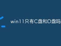 win11只有C盘和D盘吗-路由网