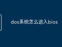 dos系统怎么进入bios-路由网