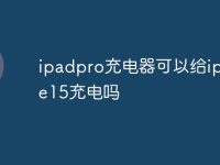 ipadpro充电器可以给iphone15充电吗-路由网