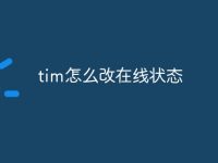 tim怎么改在线状态-路由网