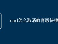 cad怎么取消教育版快捷命令-路由网