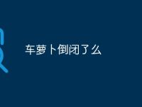 车萝卜倒闭了么-路由网