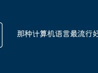 那种计算机语言最流行好学-路由网