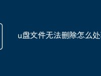 u盘文件无法删除怎么处理-路由网