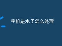 手机进水了怎么处理-路由网