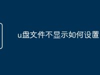 u盘文件不显示如何设置-路由网