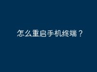 怎么重启手机终端?-路由网