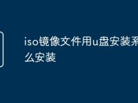 iso镜像文件用u盘安装系统怎么安装-路由网