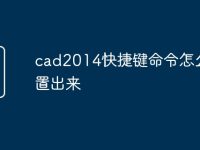 cad2014快捷键命令怎么设置出来-路由网
