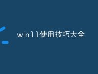 win11使用技巧大全-路由网