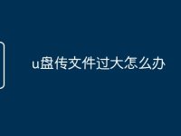 u盘传文件过大怎么办-路由网