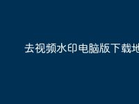 去视频水印电脑版下载地址-路由网