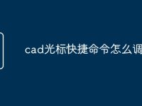 cad光标快捷命令怎么调出来-路由网
