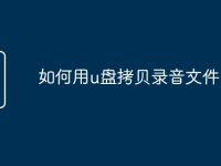 如何用u盘拷贝录音文件-路由网